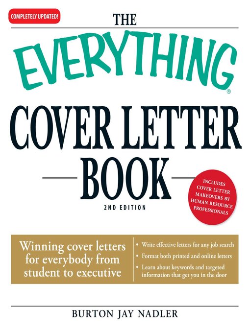 Title details for The Everything Cover Letter Book by Burton Jay Nadler - Available